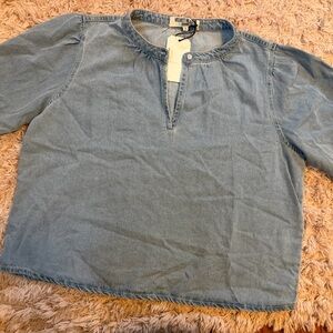 Velvet Heart Denim Blue Denim Top